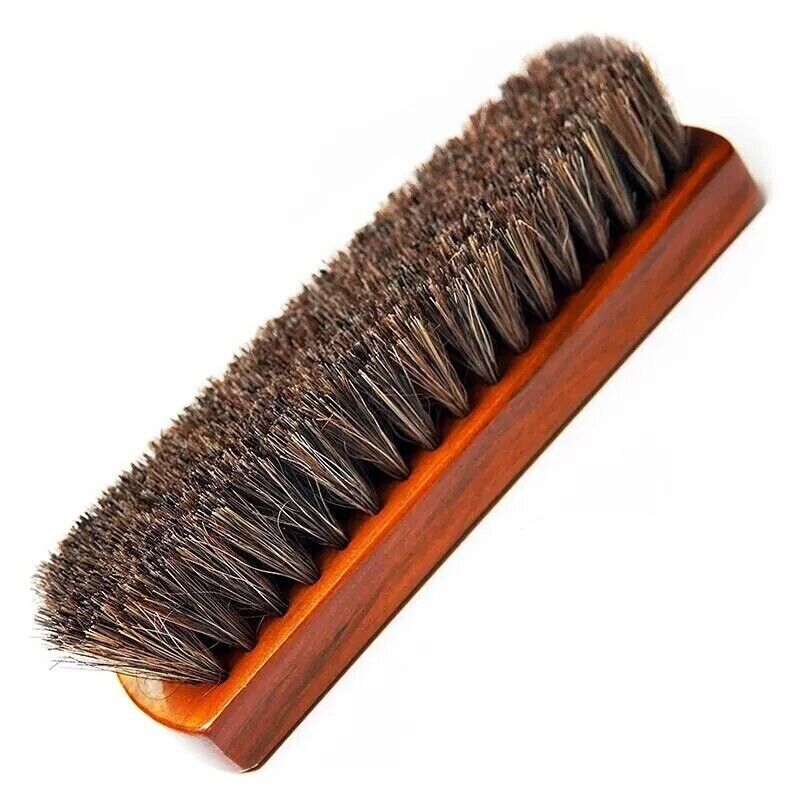 Horsehair Leather Textile Brush Set Car Interiors Furniture Detailing Upholstery