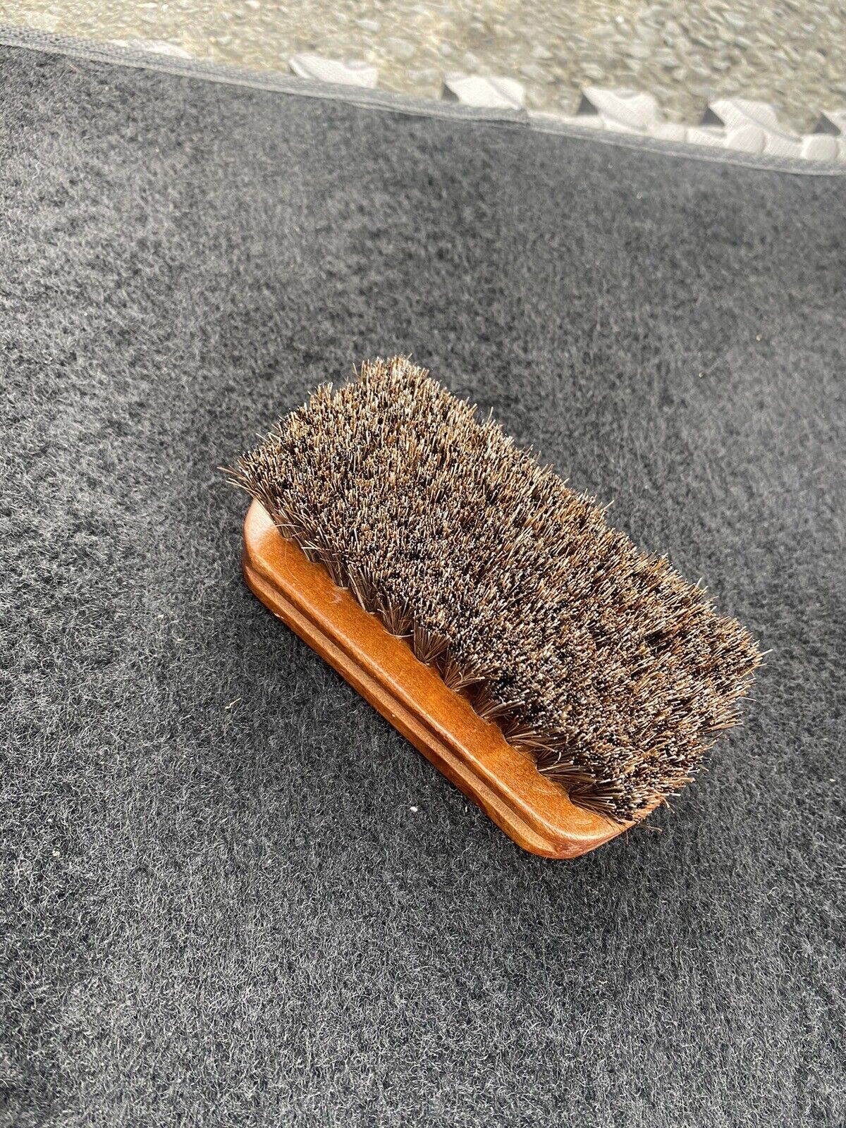 Horsehair Leather Textile Cleaning Brush for Car Interior Furniture Detailing