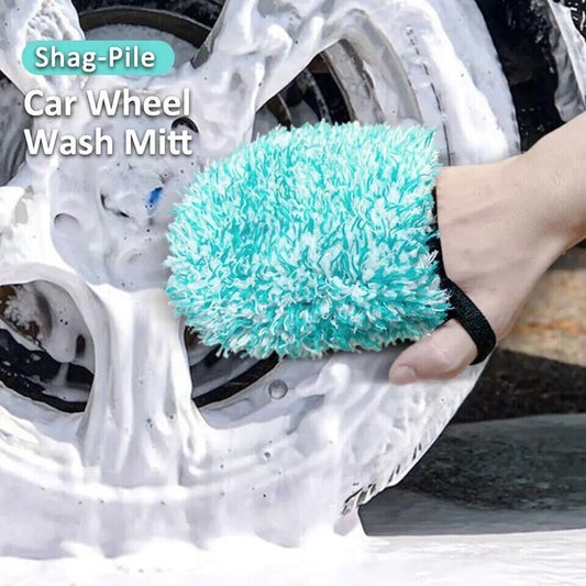 Premium Alloy Wheel Cleaning Mitt Valeting Detailing Micro Mitt Detailing King