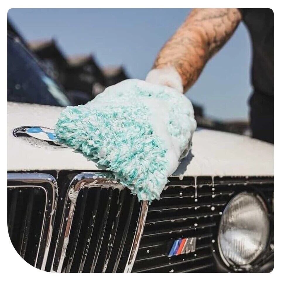 Microfibre Car Wash Cleaning Mitt Glove Washing Detailing King Professional